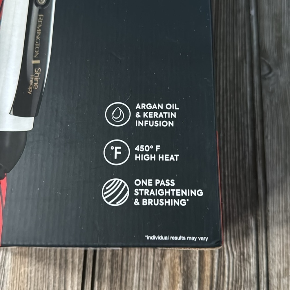 Remington Shine Therapy hair Straightening Brush NEW ceramic technology infusion - Picture 3 of 8